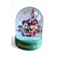 Disneyland Paris Christmas Plastic Snow Globe